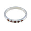 Garnet Penta Korean Silver Red Gemstones Elegant Graceful Ring Jewellery