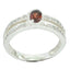 Garnet Halo Turkish 92.5 Silver Red Gemstones Whisper thin Artisan Ring Jewellery
