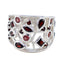 Garnet multiple Egyptian 925 Silver Red Gemstones Versatile Heritage Ring Jewellery