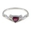 Garnet Halo Turkish 92.5 Silver Red Gemstone Elegant Sophisticated Ring Jewelry