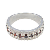 Garnet multiple Moroccan 92.5 Silver Red Gemstone Minimal Graceful Band Jewellery