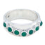 Green Onyx Hepta Moroccan 925 Sterling Silver Green Gemstone Eye catching Eternity Band Jewellery