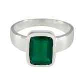 Green Onyx Solitaire African 925 Silver Green Gemstones Slim Romantic Ring Jewelry