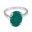 Indian Emerald Solitaire African Sterling Silver Green Gems Tiny Contemporary Ring Jewelry