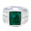 Indian Emerald Solitaire Spanish 925 Silver Green Gemstones Statement Ethnic Ring Jewellery