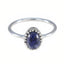 Iolite Solitaire Turkish 925 Silver Blue Gemstones Delicate Glamorous Ring Jewelry