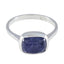 Iolite Solitaire Russian 92.5 Silver Blue Gems Slim Fairytale Ring Jewelry