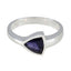 Iolite Solitaire Australian Sterling Silver Blue Gemstone Tiny Ethnic Ring Jewellery