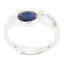 Iolite Solitaire Russian 92.5 Silver Blue Gemstone Featherlight Traditional Ring Jewelry