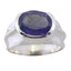 Iolite Solitaire Russian 92.5 Silver Blue Gems Minimal Traditional Ring Jewellery