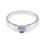 Iolite Solitaire Moroccan 92.5 Silver Blue Gems Slim Glamorous Ring Jewellery