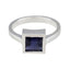 Iolite Solitaire Moroccan 925 Sterling Silver Blue Gems Featherlight Feminine Ring Jewelry
