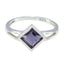Iolite Solitaire Japanese 92.5 Silver Blue Gems Dainty Glamorous Ring Jewellery