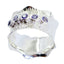 Iolite Penta French 925 Sterling Silver Blue Gemstones Mid weight Vintage Band Jewelry
