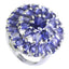 Iolite multiple Indian 925 Sterling Silver Blue Gems Eye catching Contemporary Ring Jewellery