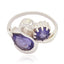 Iolite Toi et Moi German 925 Silver Blue Gems Featherlight Feminine Ring Jewelry