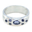 Iolite Hepta German 925 Silver Blue Gemstones Classic Trendy Band Jewelry