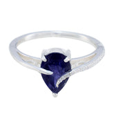 Iolite Halo Korean Silver Blue Gems Dainty Fairytale Ring Jewellery