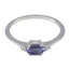 Iolite Halo Turkish 92.5 Silver Blue Gemstones Elegant Sophisticated Ring Jewellery