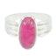 Indian Ruby Solitaire African Sterling Silver Red Gemstones Versatile Heritage Ring Jewelry