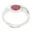 Indian Ruby Solitaire Turkish 925 Sterling Silver Red Gemstones Whisper thin Trendy Ring Jewellery