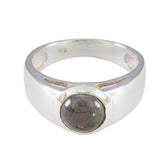 Citrine Solitaire French 925 Silver Yellow Gems Slim Graceful Ring Jewellery