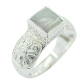 Labradorite Solitaire Russian 925 Silver Gray Gemstones Eye catching Art Deco Ring Jewellery