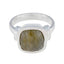 Labradorite Solitaire Egyptian 92.5 Silver Gray Gems Eye catching Trendy Ring Jewellery