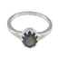 Labradorite Solitaire American 92.5 Silver Gray Gemstones Dainty Trendy Ring Jewellery
