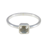 Labradorite Solitaire American 925 Silver Gray Gemstone Delicate Modern Ring Jewellery