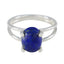 Lapis Lazuli Solitaire Japanese 925 Sterling Silver Blue Gems Whisper thin Modern Ring Jewelry