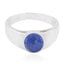 Lapis Lazuli Solitaire African 92.5 Silver Blue Gemstones Slim Abstract Ring Jewellery