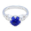 Lapis Lazuli Solitaire Moroccan Sterling Silver Blue Gemstone Slim Romantic Ring Jewelry