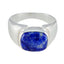 Lapis Lazuli Solitaire African 925 Silver Blue Gemstones Essential Contemporary Ring Jewellery