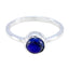 Lapis Lazuli Solitaire Turkish 92.5 Silver Blue Gemstones Whisper thin Graceful Ring Jewellery