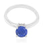 Lapis Lazuli Solitaire Turkish 92.5 Silver Blue Gemstone Whisper thin Glamorous Ring Jewellery