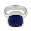 Lapis Lazuli Solitaire Egyptian Sterling Silver Blue Gemstones Eye catching Modern Ring Jewelry