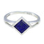 Lapis Lazuli Solitaire Japanese 925 Silver Blue Gemstone Dainty Abstract Ring Jewellery