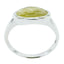 Lemon Quartz Solitaire Japanese Sterling Silver Yellow Gemstone Delicate Sophisticated Ring Jewellery