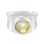 Lemon Quartz Solitaire Spanish 92.5 Silver Yellow Gems Edgy Armor Band Jewellery