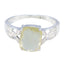 Lemon Quartz Solitaire Turkish Sterling Silver Yellow Gems Whisper thin Sophisticated Ring Jewellery