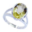Lemon Quartz Solitaire Moroccan 925 Sterling Silver Yellow Gemstone Mid weight Romantic Ring Jewellery