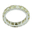 Lemon Quartz multiple American 925 Sterling Silver Yellow Gems Delicate Eternity Band Jewellery