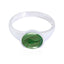 Malachite Solitaire American 92.5 Silver Green Gemstone Dainty Trendy Ring Jewellery