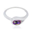 Mystic Quartz Solitaire Japanese 92.5 Silver multicolor Gems Delicate Glamorous Ring Jewellery