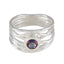 Mystic Quartz Solitaire Mexican Silver multicolor Gemstones Eye catching Rope Wire Band Jewellery
