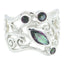 Mystic Quartz quarter Australian 92.5 Silver multicolor Gems Essential Filigree Ring Jewellery