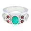Multi Stone Hepta Indian 925 Silver multicolor Gemstones Mid weight Artisan Ring Jewelry