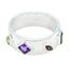 Multi Stone quarter Indian 92.5 Silver multicolor Gemstones Minimal Abstract Band Jewelry