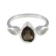 Multi Stone Trilogy Japanese 925 Sterling Silver multicolor Gems Dainty Feminine Ring Jewellery
